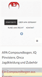 Mobile Screenshot of apaarchery.de